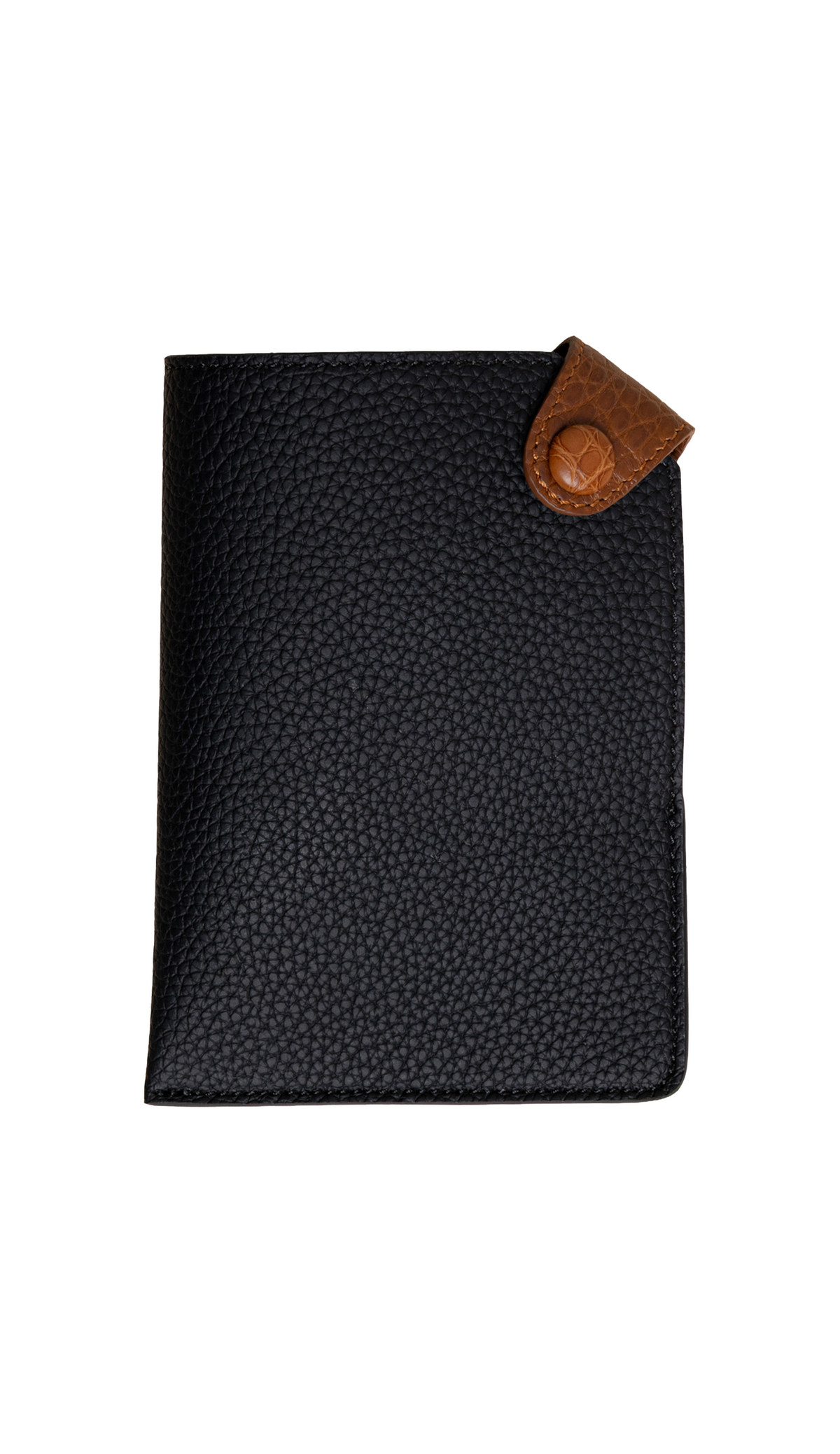 Black / Camel Voyage Passport Holder