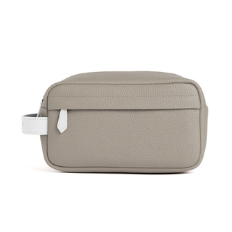 Dark Beige Handcrafted Toiletry Pouch