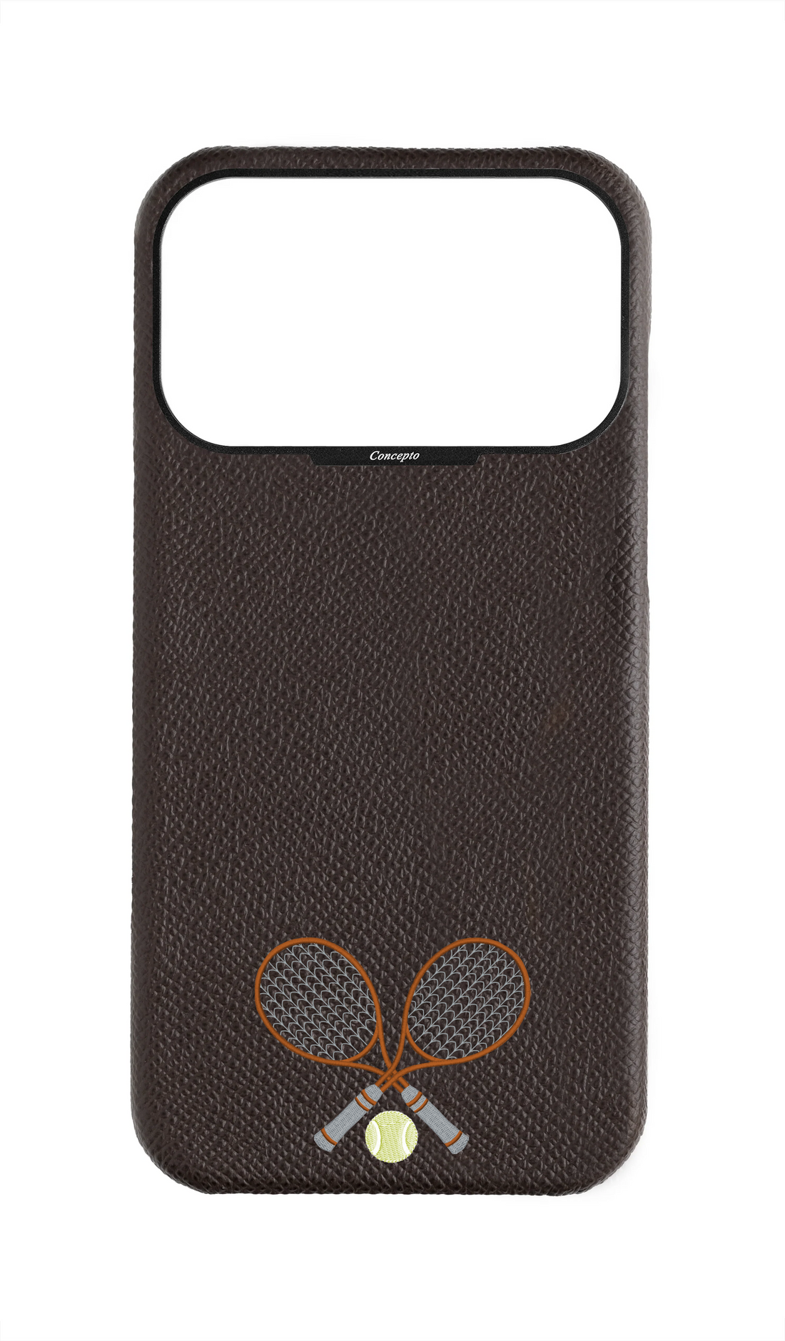 Brown Strapless Epsom Case - Concepto Racket