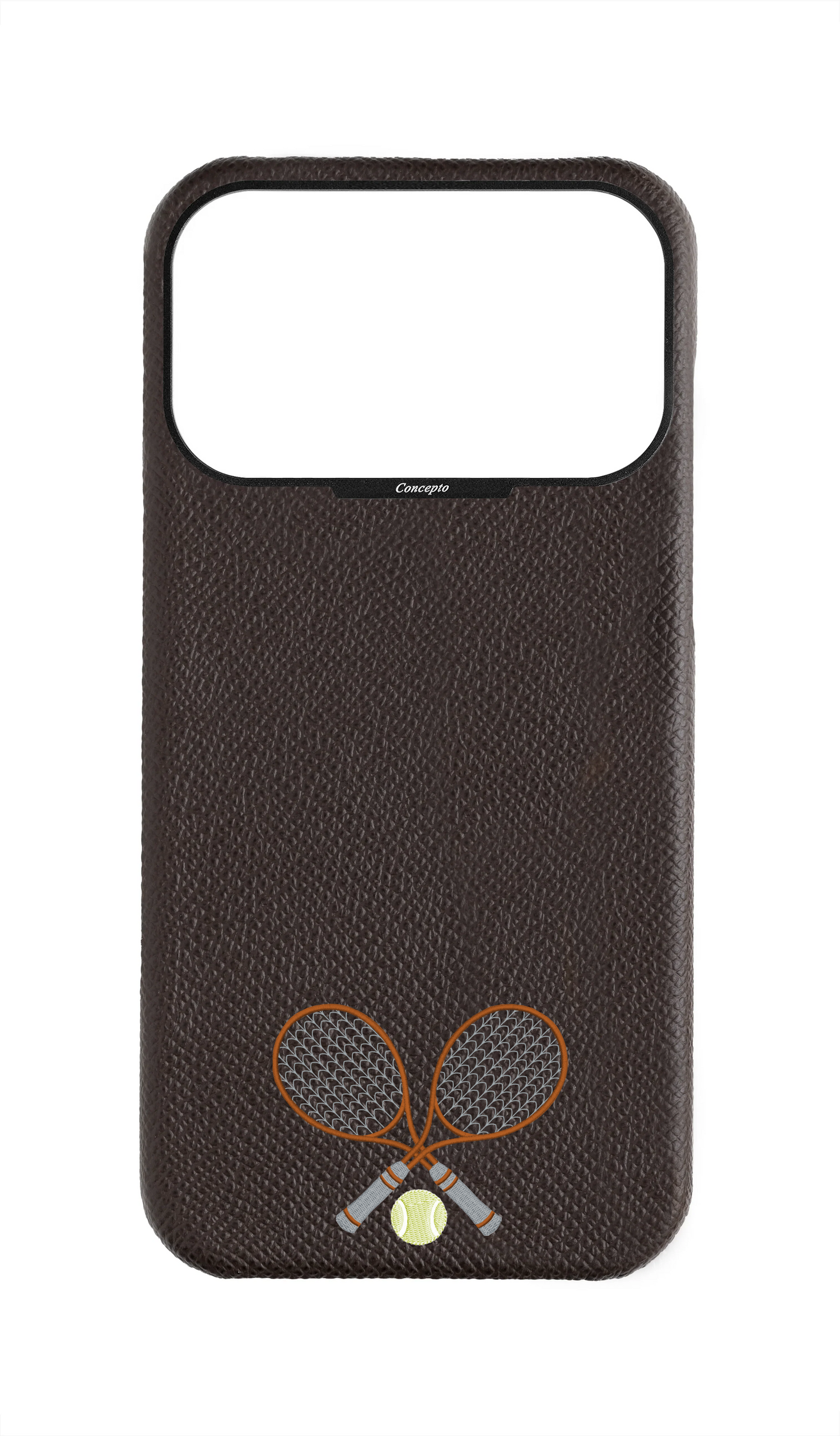 Brown Strapless Epsom Case - Concepto Racket
