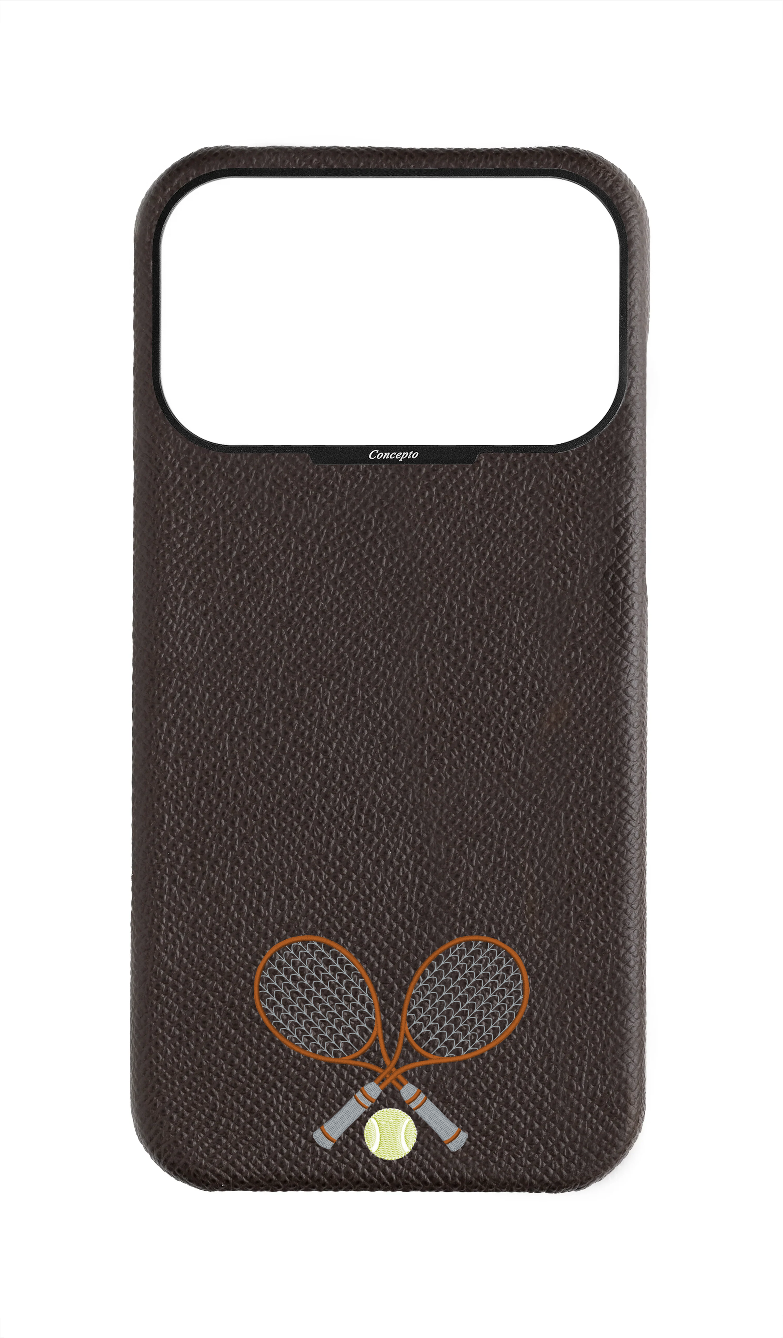 Brown Strapless Epsom Case - Concepto Racket