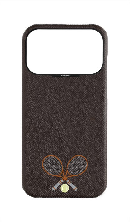 Brown Strapless Epsom Case - Concepto Racket