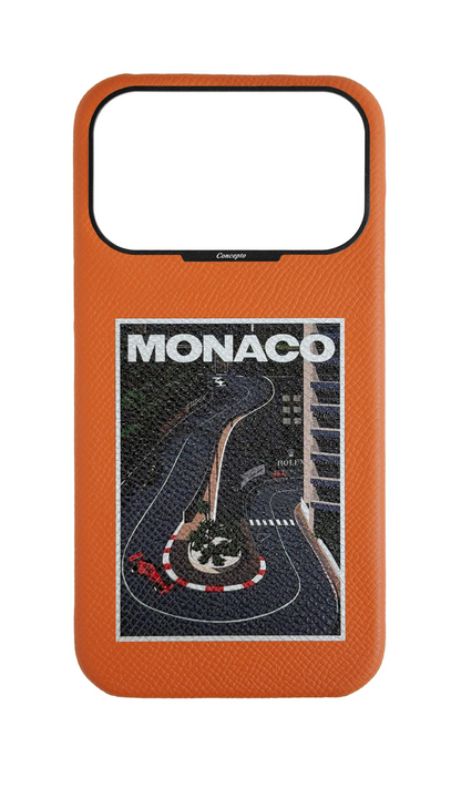 Orange Strapless Epsom Case - Monaco