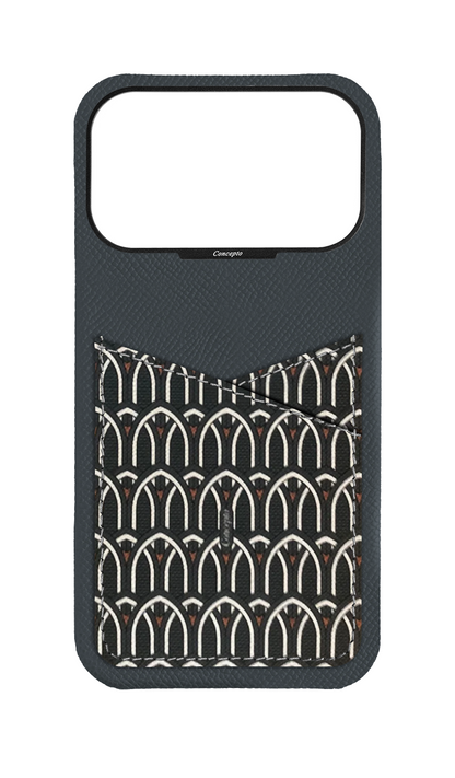 Grey Monogram Pocket Case