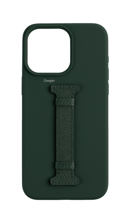Dark Green Silicon Middle Strap Case