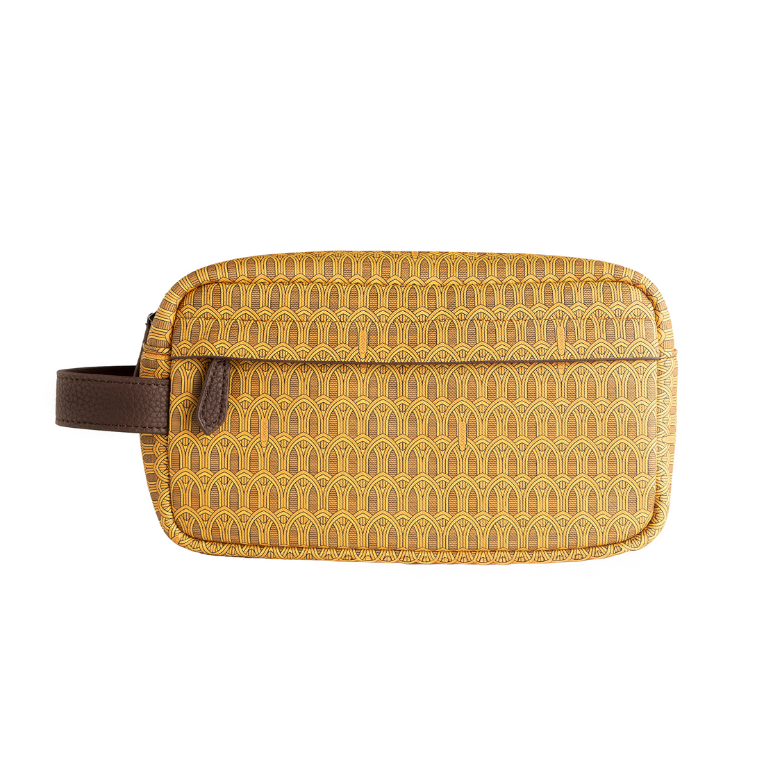 Yellow Monogram Toiletry Pouch