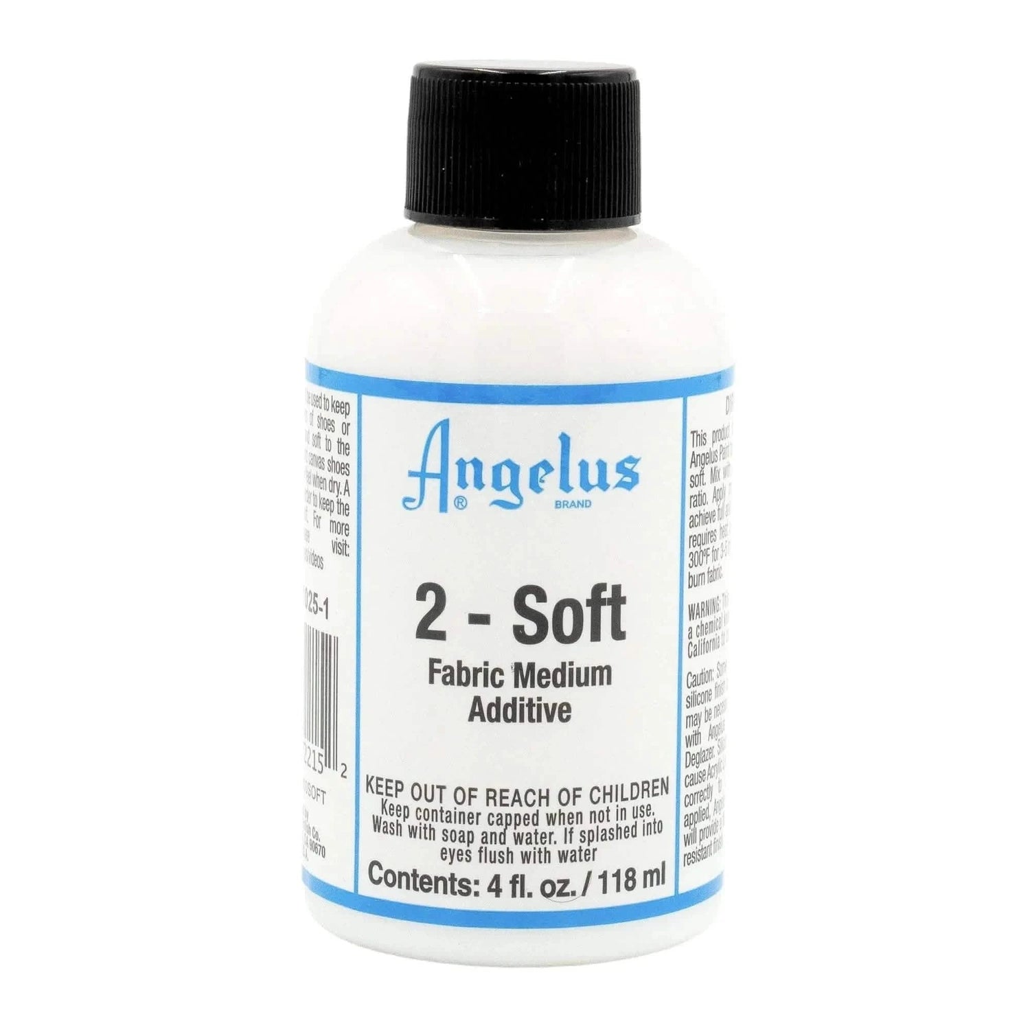 2-Soft Fabric Medium Additive For Acrylic Paint 4oz.