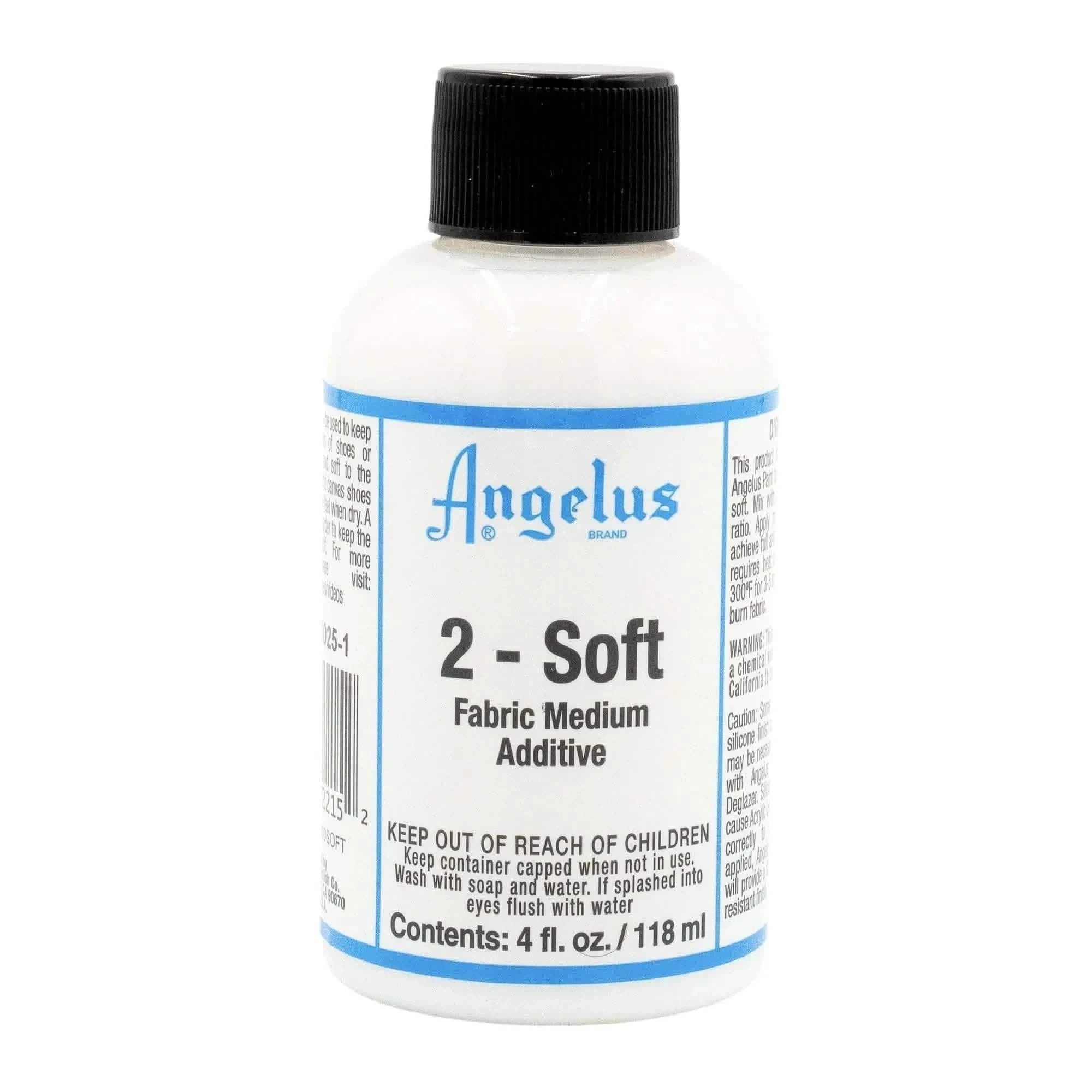 2-Soft Fabric Medium Additive For Acrylic Paint 4oz.