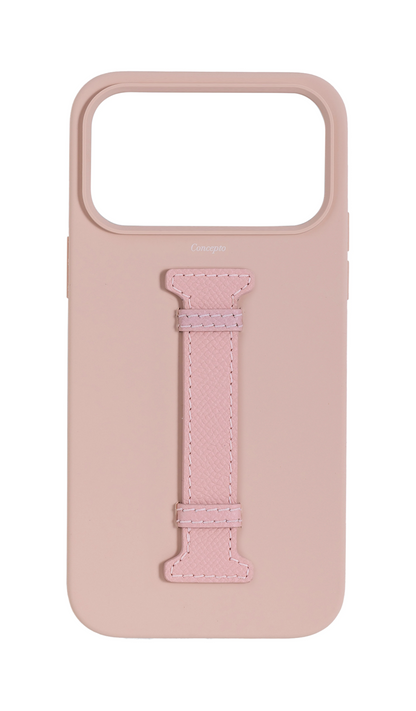 Soft Pink Silicon Middle Strap Case