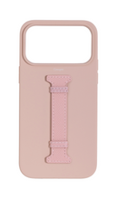 Soft Pink Silicon Middle Strap Case