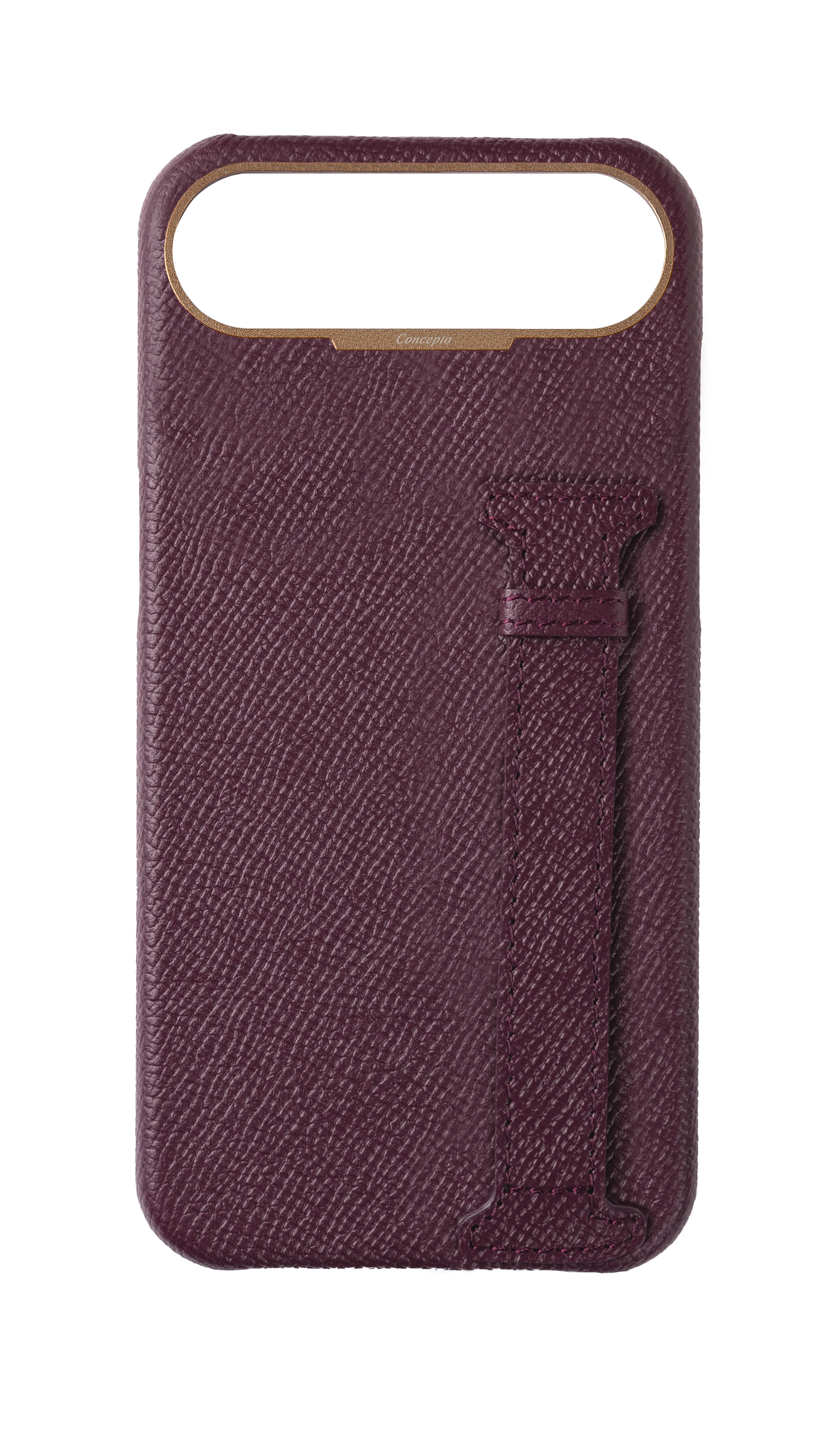 Maroon Epsom Side Strap Case