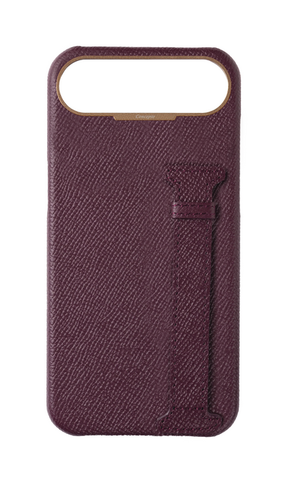 Maroon Epsom Side Strap Case