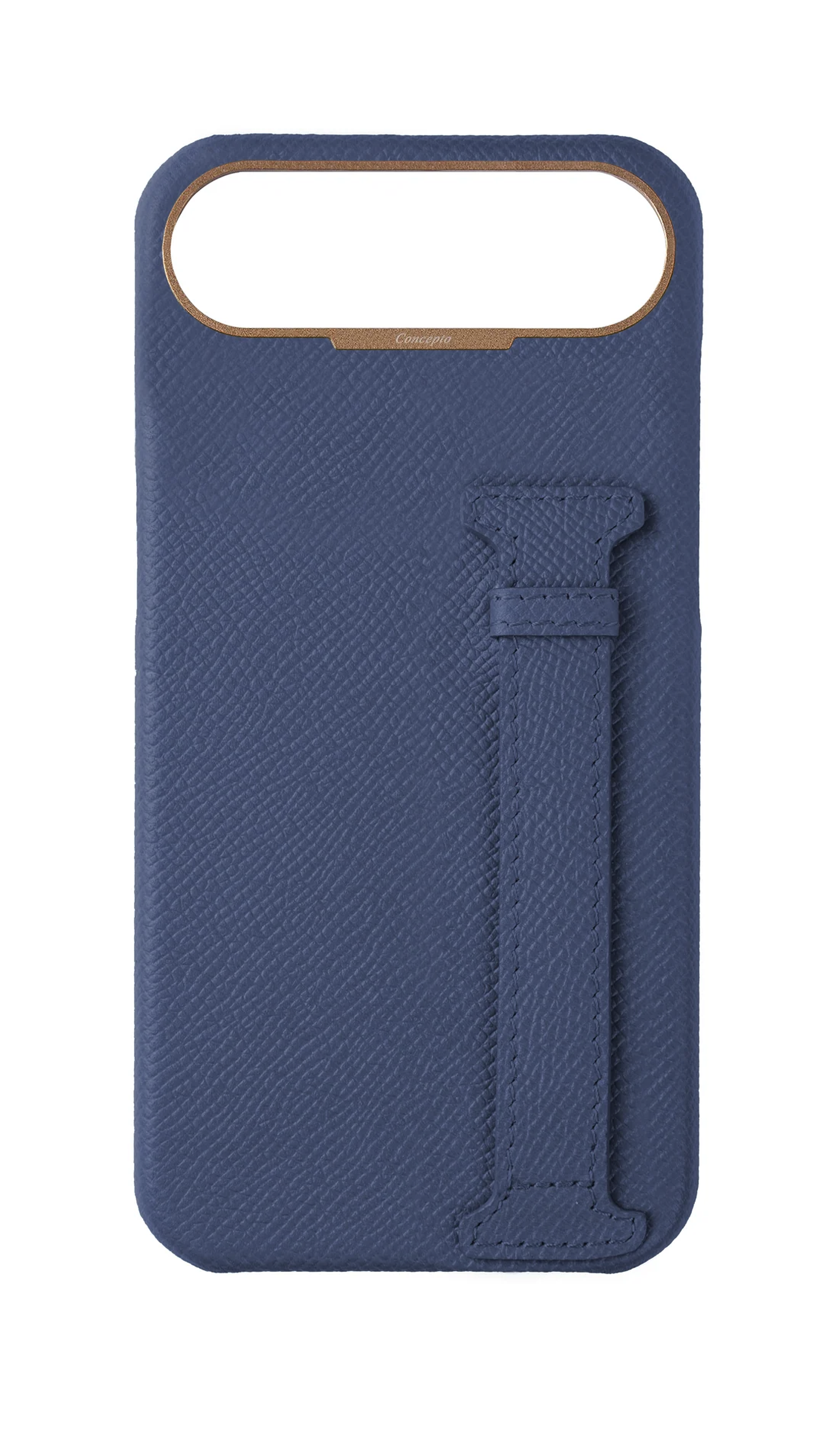 Navy Epsom Side Strap Case
