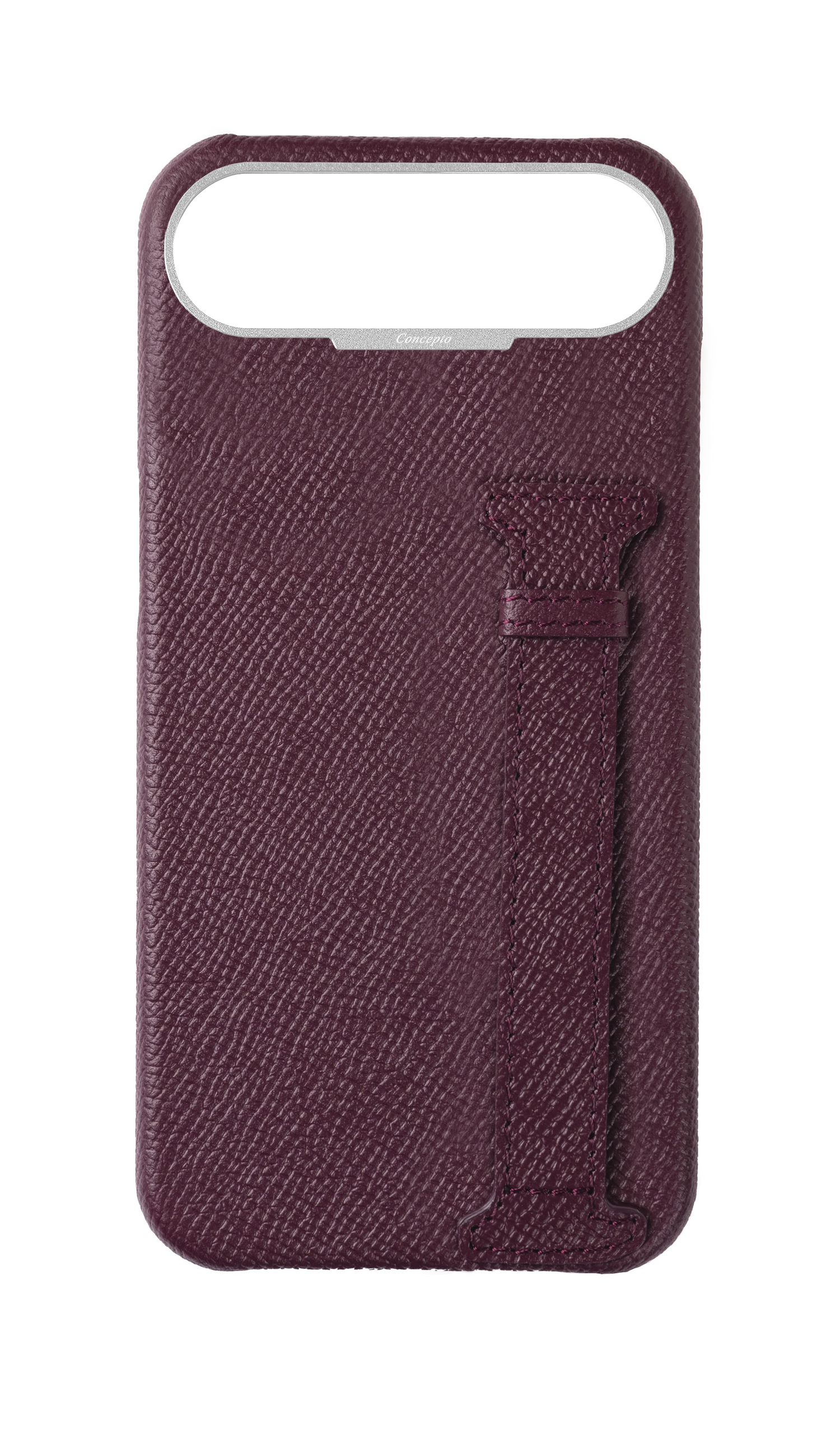 Maroon Epsom Side Strap Case