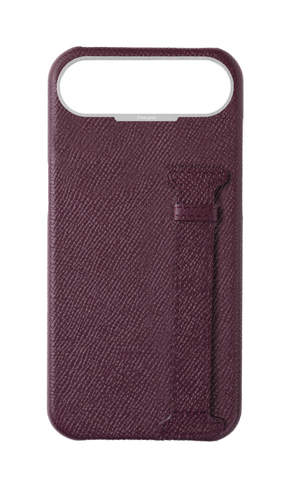Maroon Epsom Side Strap Case