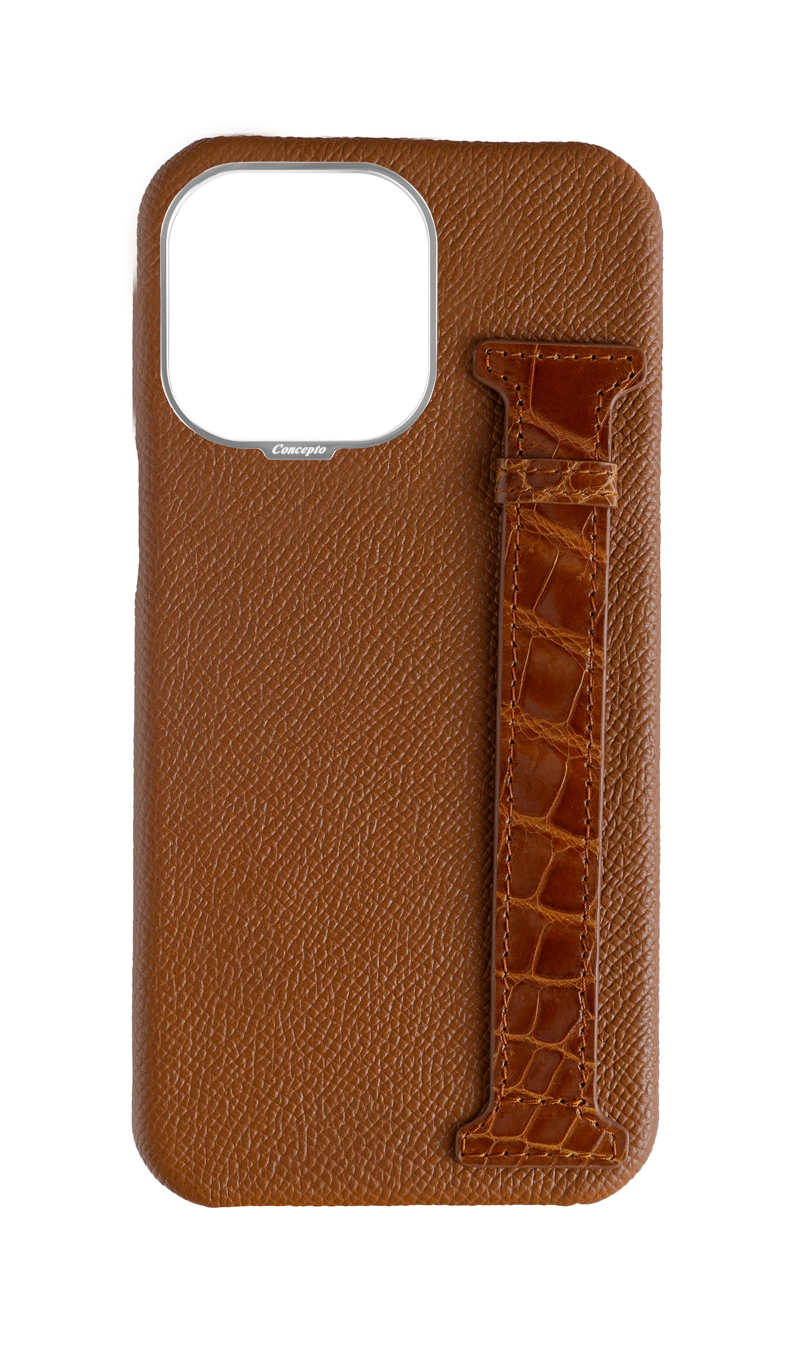 Tan Exotic Crocodile Side Strap Case