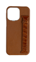 Tan Exotic Crocodile Side Strap Case