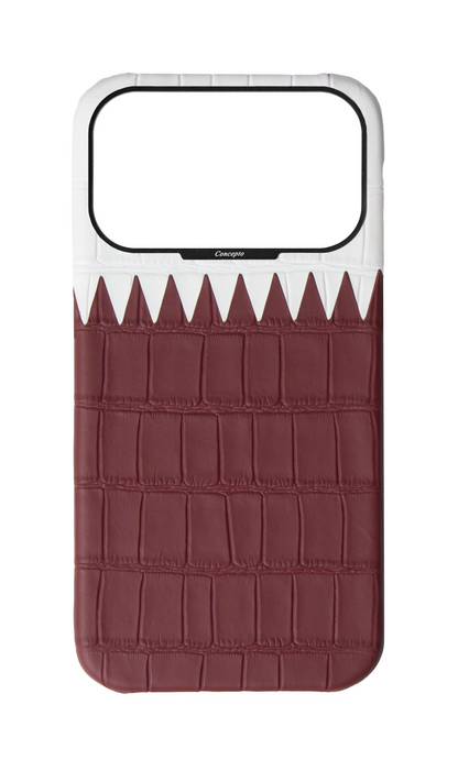 Matte Qatar Flag Strapless Embossed Crocodile Case