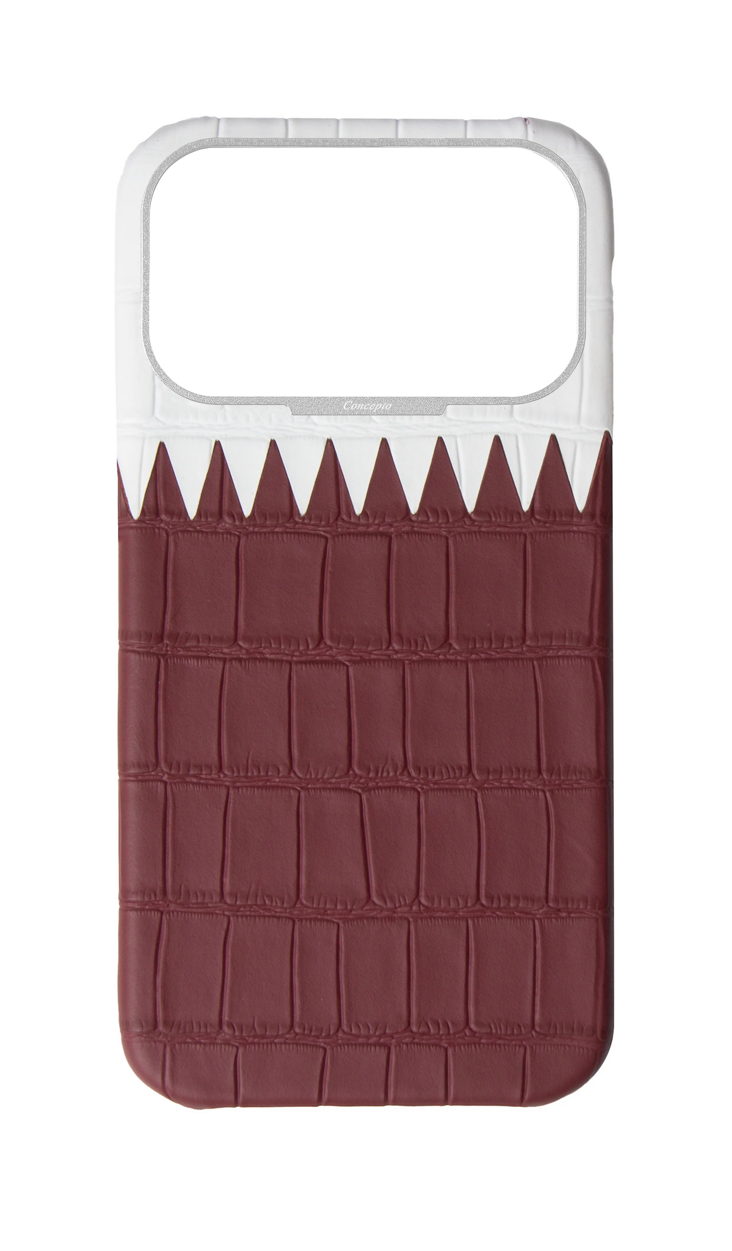 Matte Qatar Flag Strapless Embossed Crocodile Case