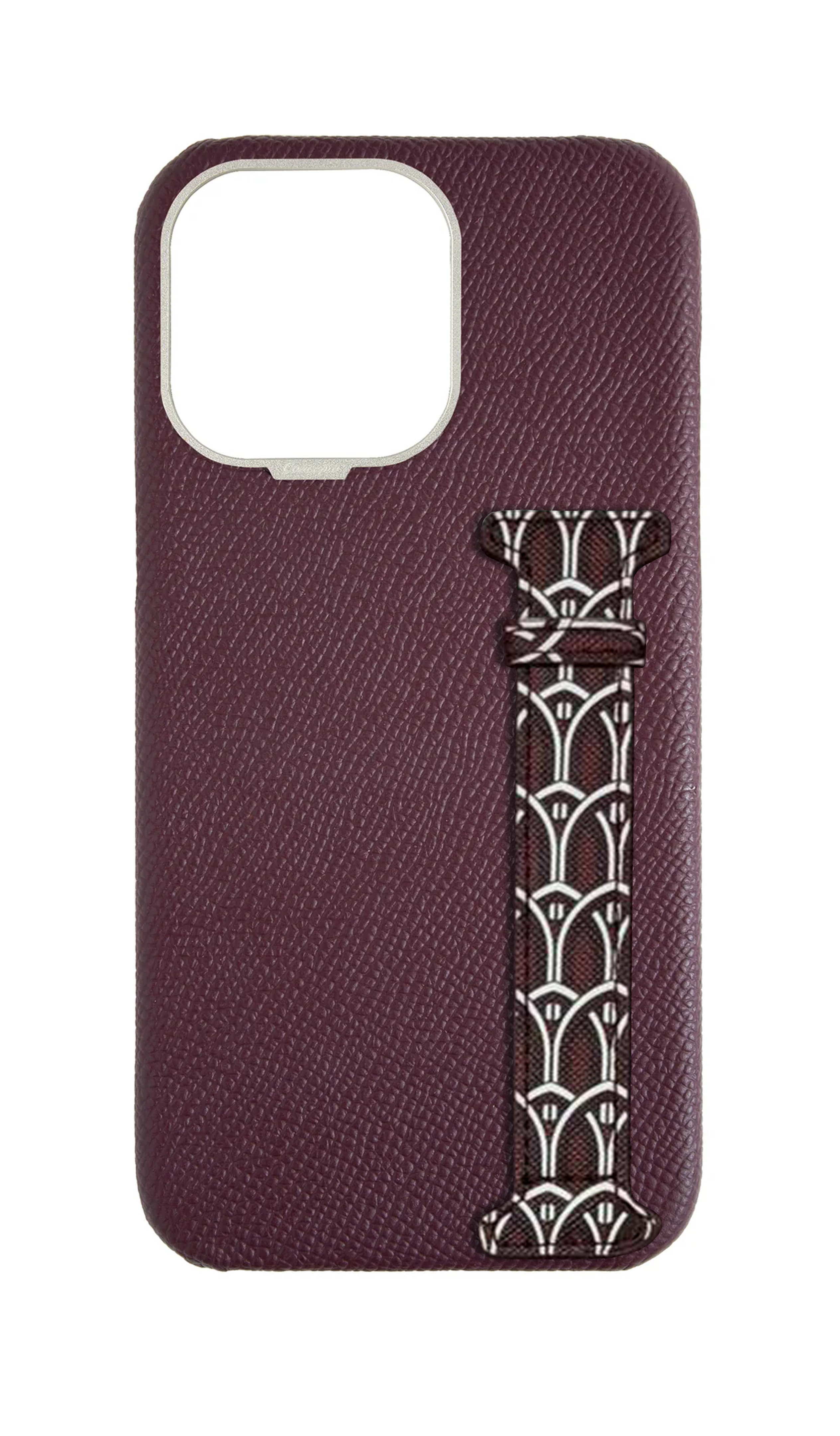 Maroon Monogram Side Strap Case