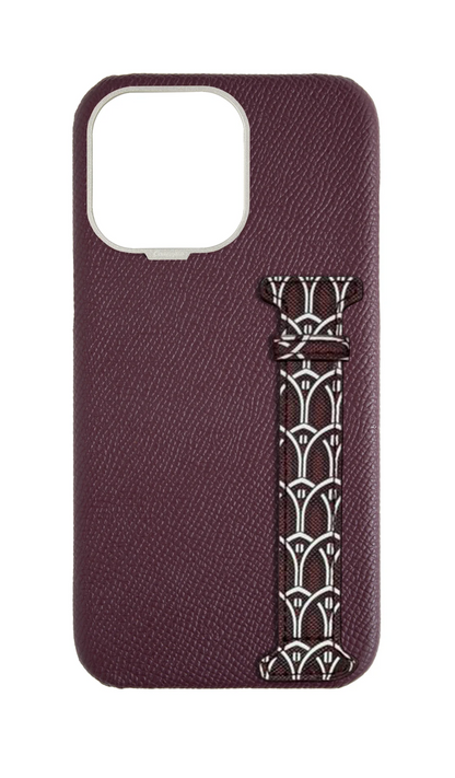 Maroon Monogram Side Strap Case
