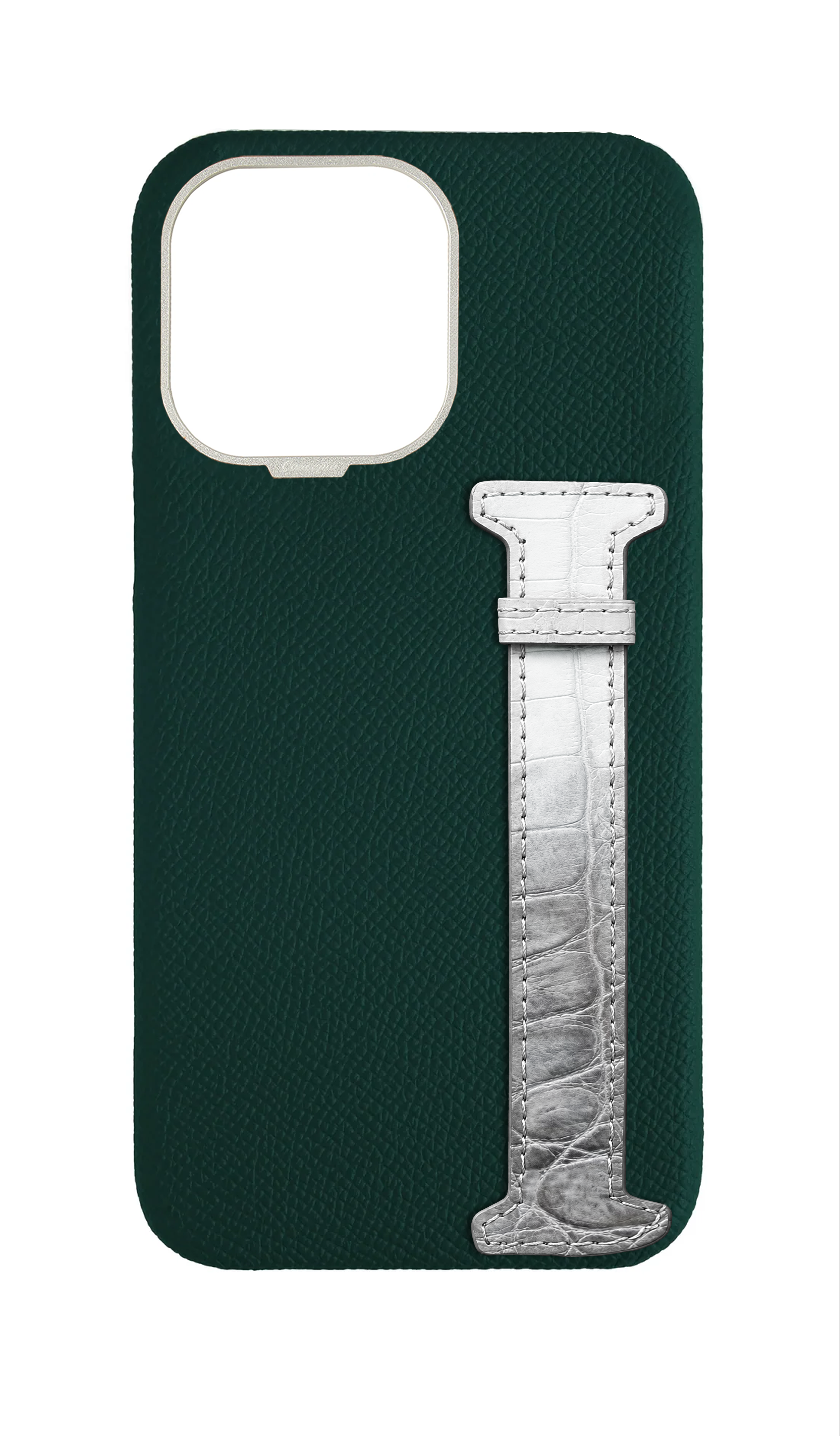 Green Himalayan Exotic Crocodile Side Strap Case