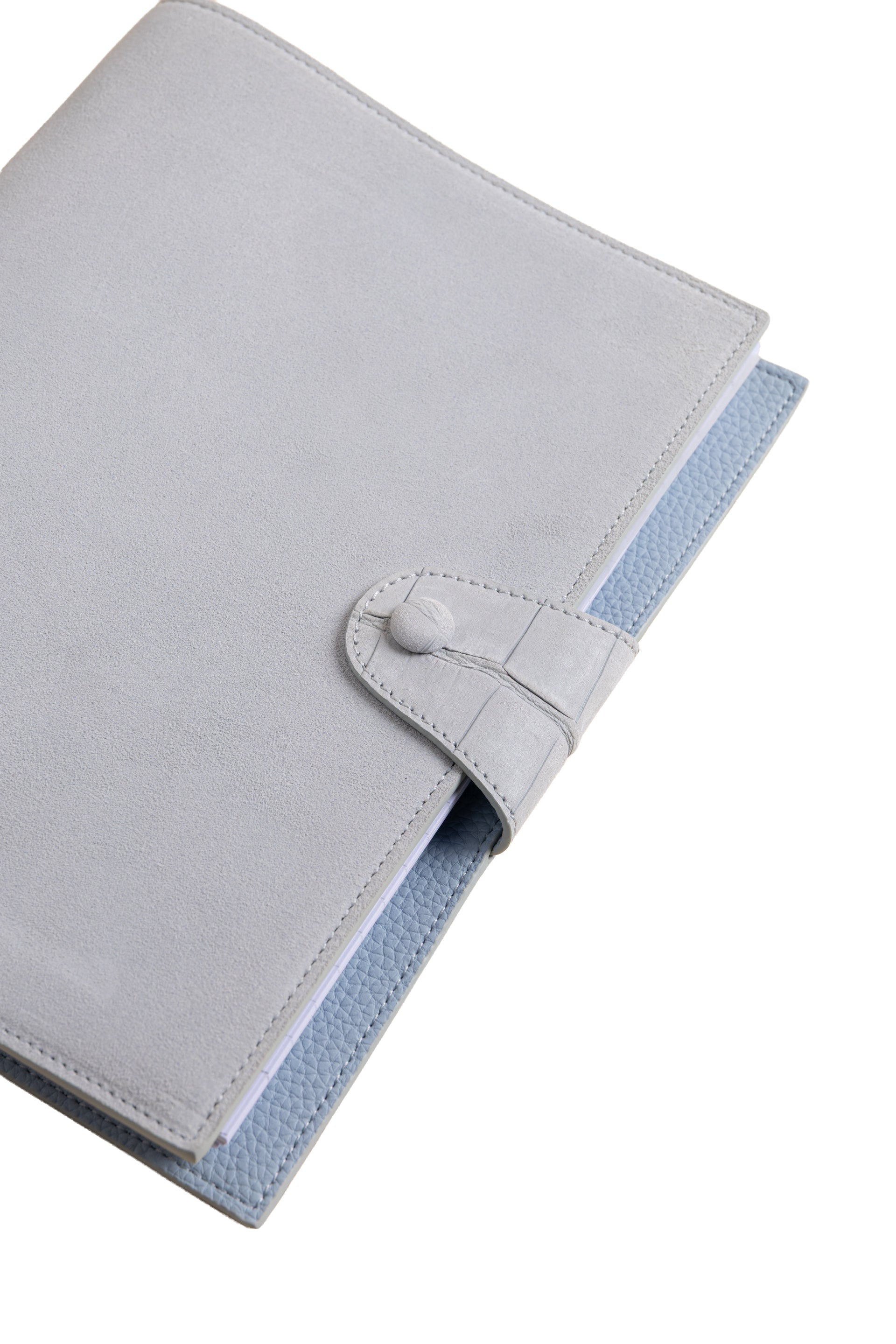 Mist Grey Suede Notebook