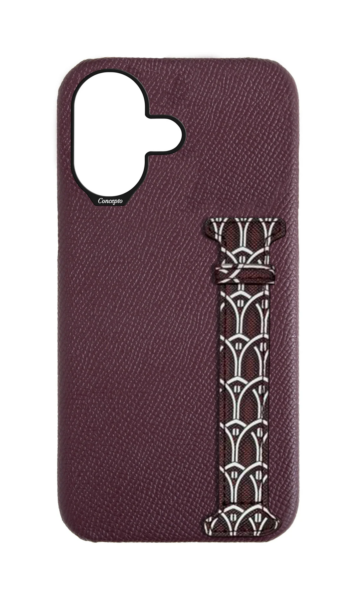 Maroon Monogram Side Strap Case