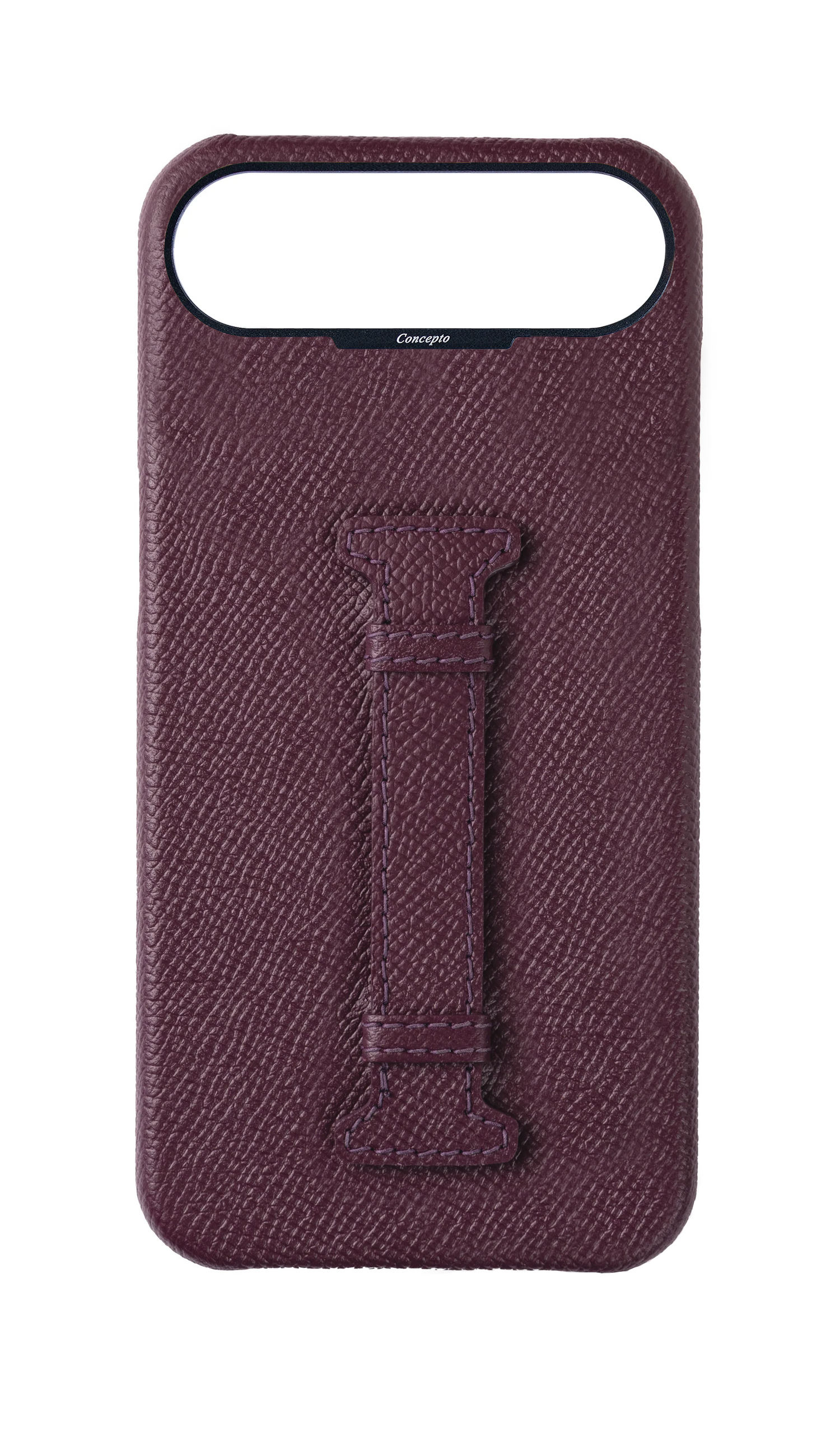 Maroon Epsom Middle Strap Case