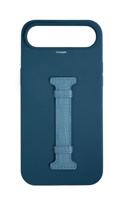 Navy Silicon Middle Strap Case