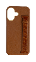 Tan Exotic Crocodile Side Strap Case