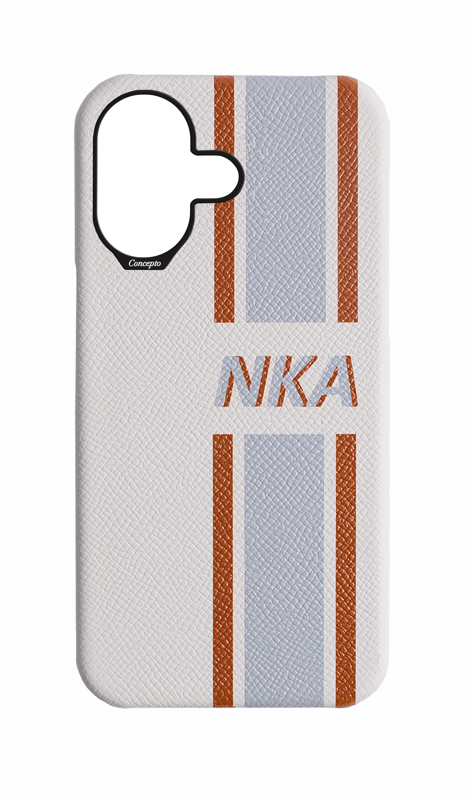 Striped White Strapless Case