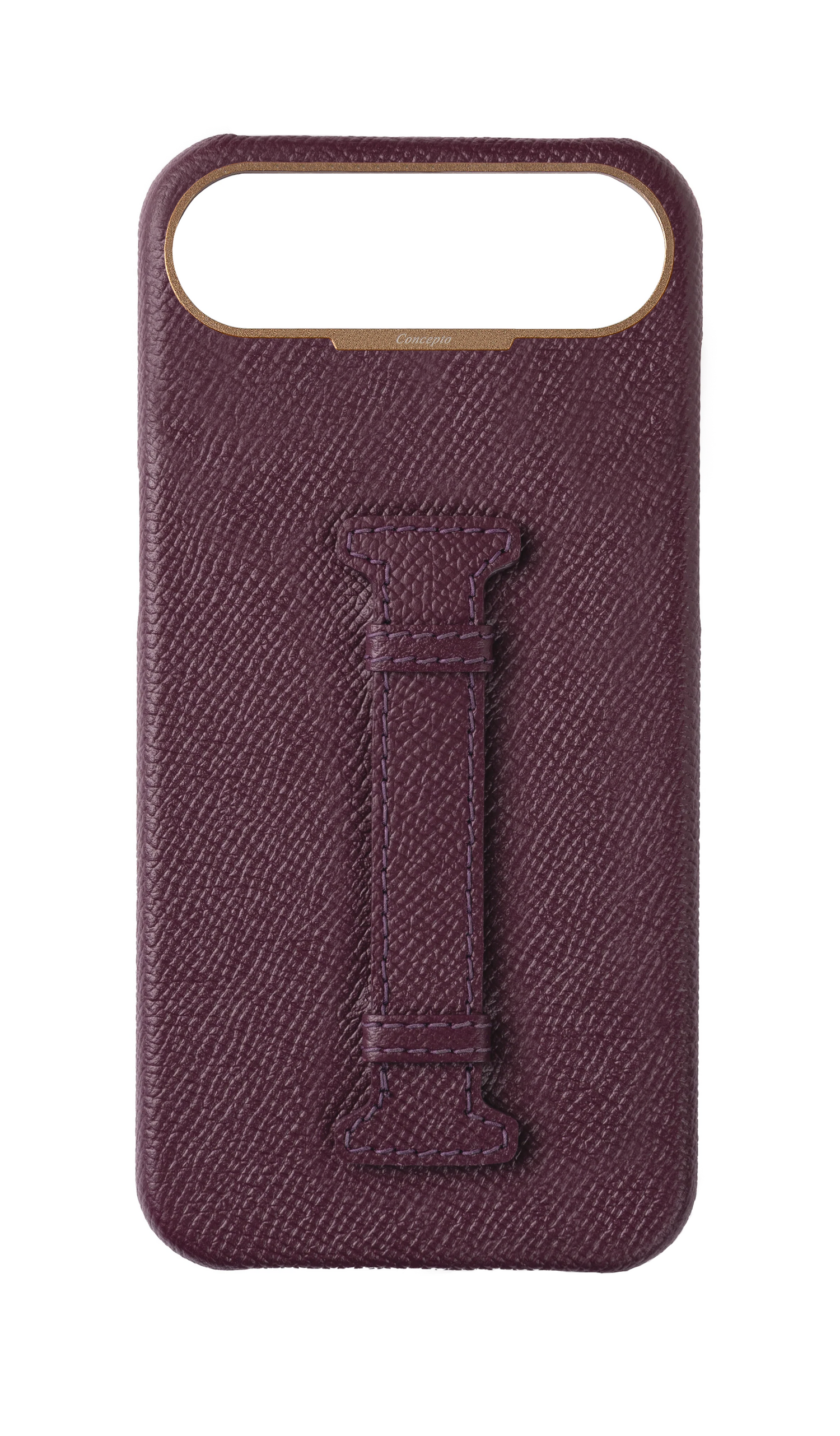 Maroon Epsom Middle Strap Case