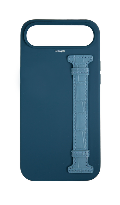 Navy Silicon Side Strap Case