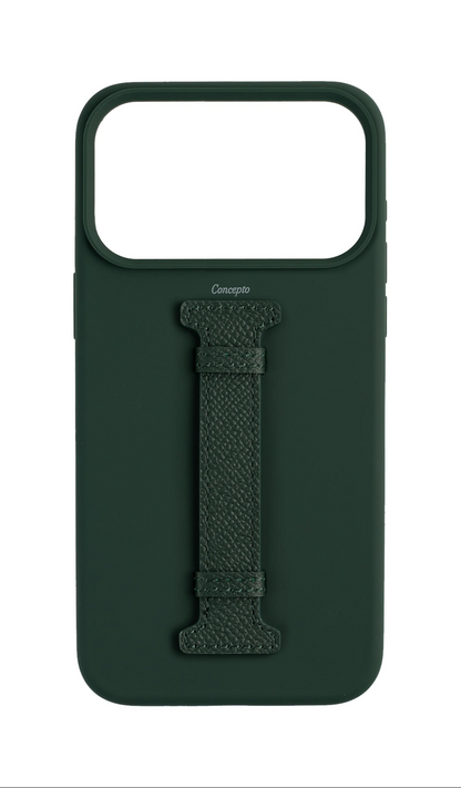Dark Green Silicon Middle Strap Case