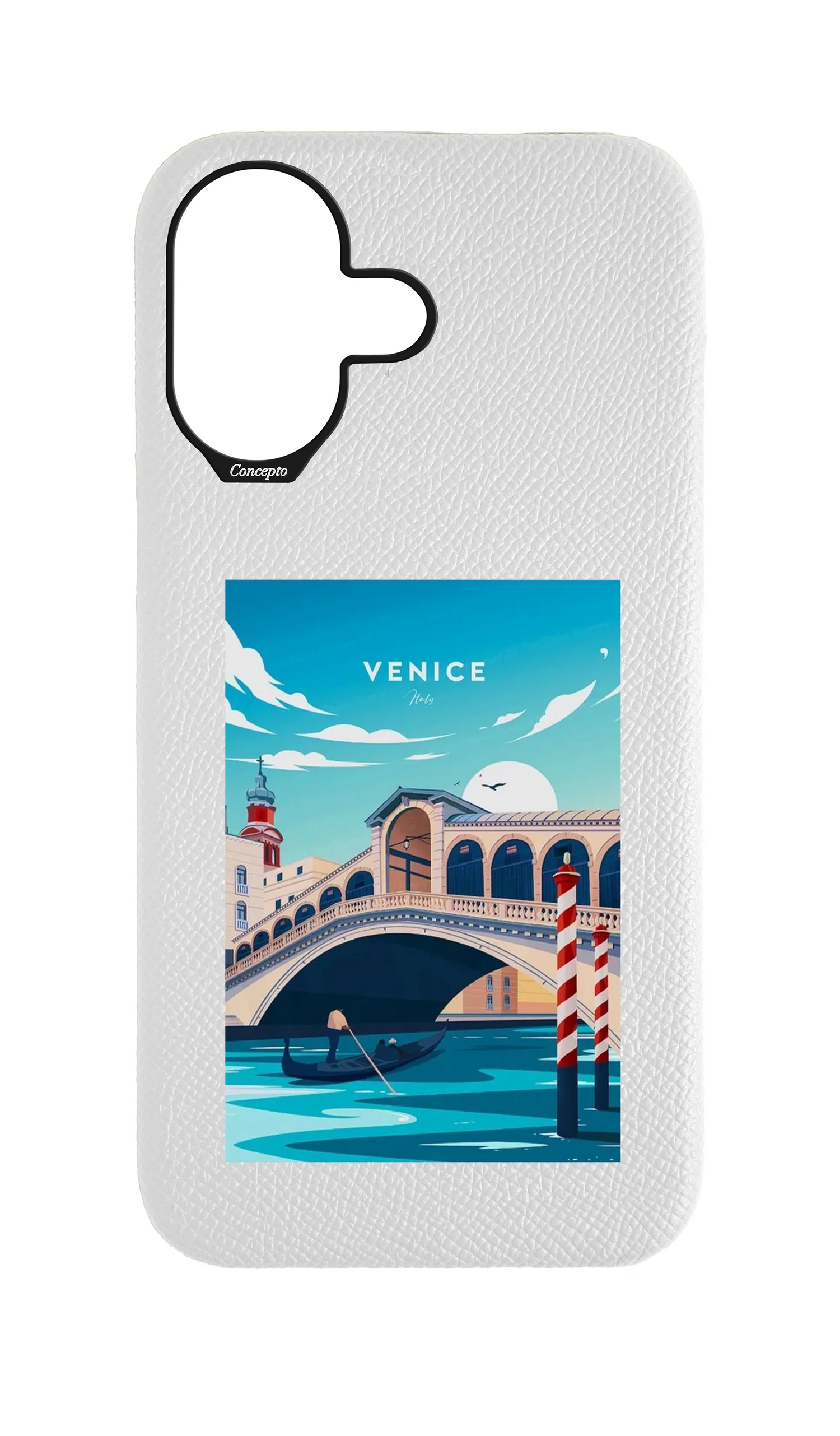 White Epsom Strapless Case - Venice