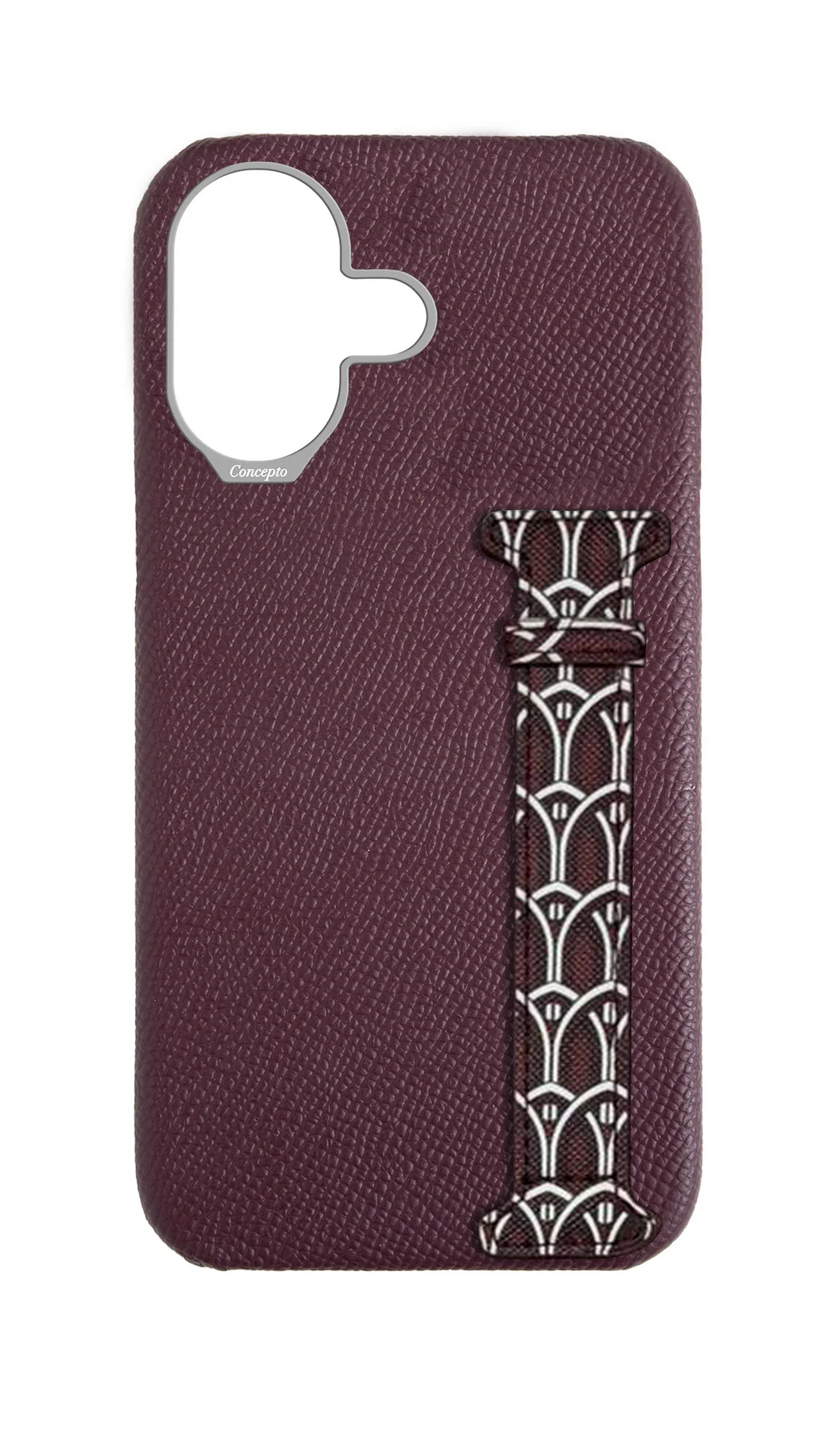 Maroon Monogram Side Strap Case