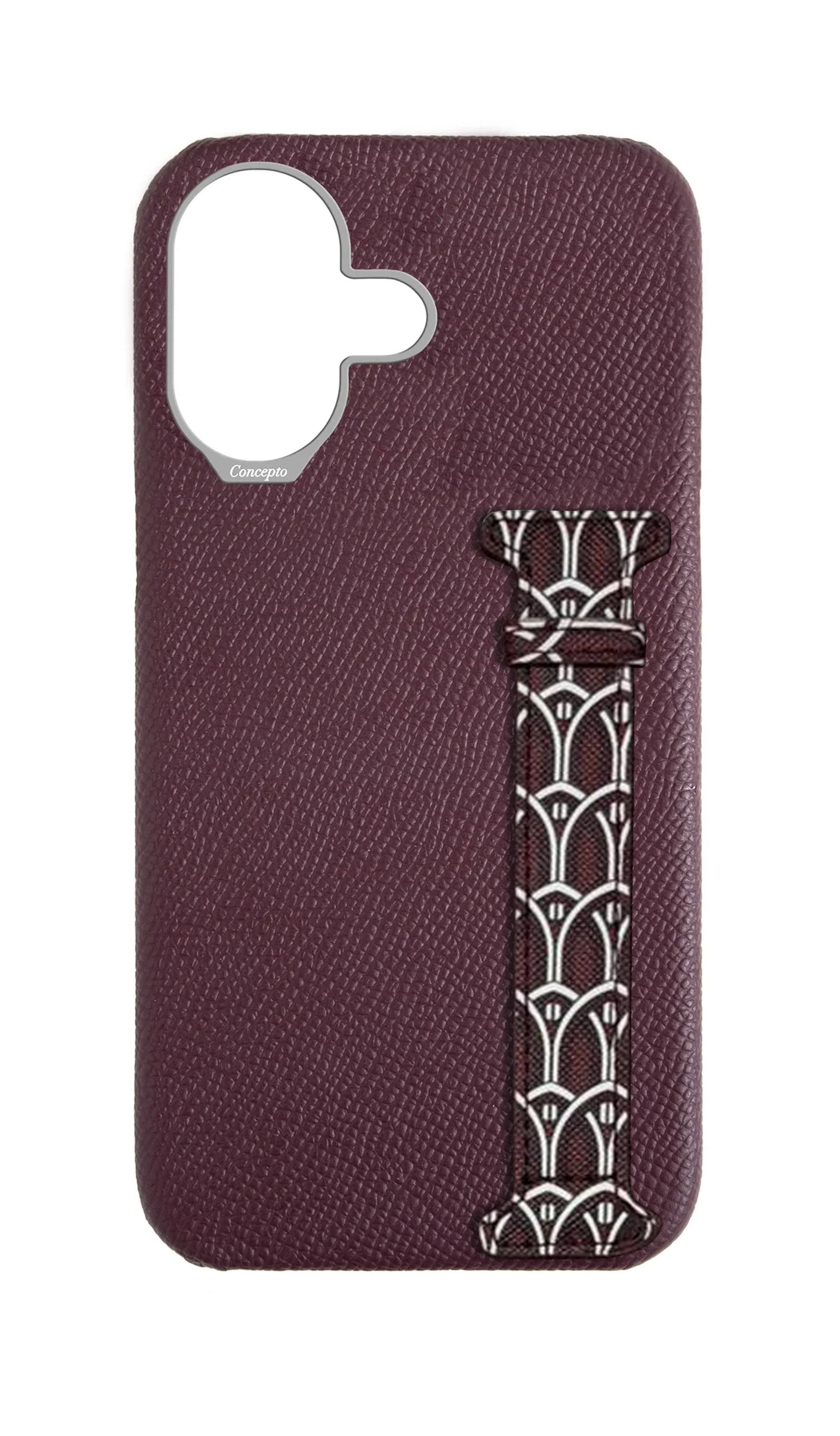 Maroon Monogram Side Strap Case