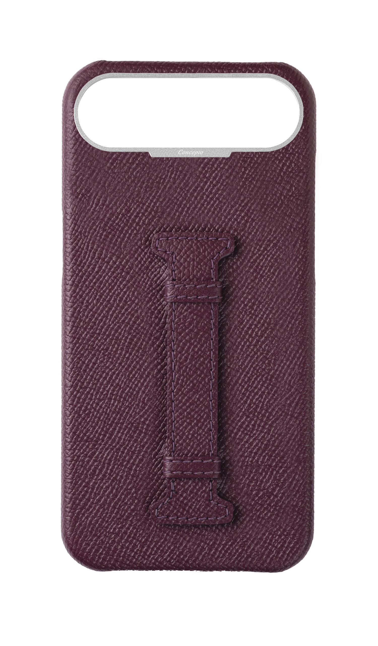 Maroon Epsom Middle Strap Case