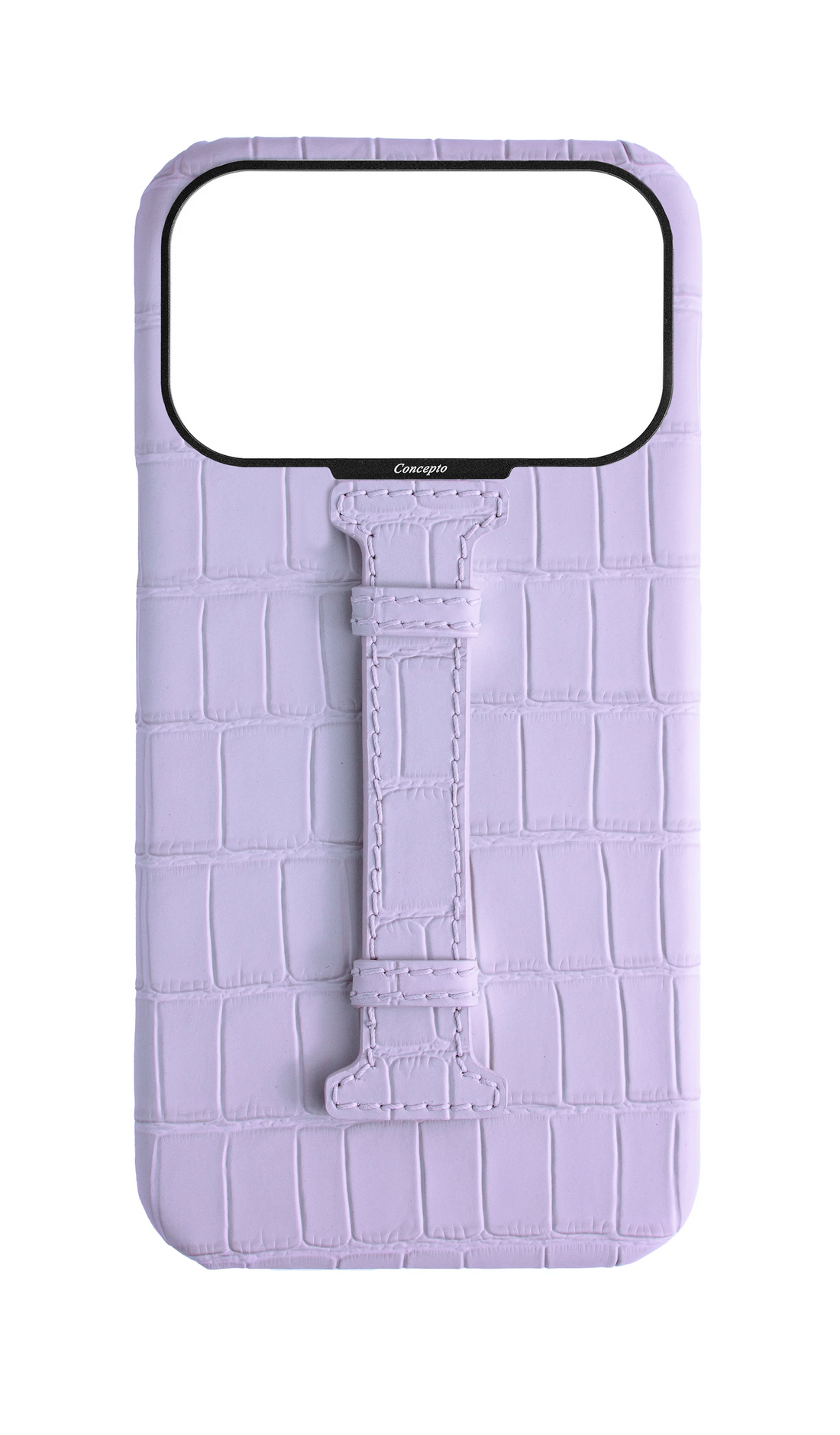 Matte Lilac Embossed Crocodile Case