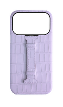 Matte Lilac Embossed Crocodile Case