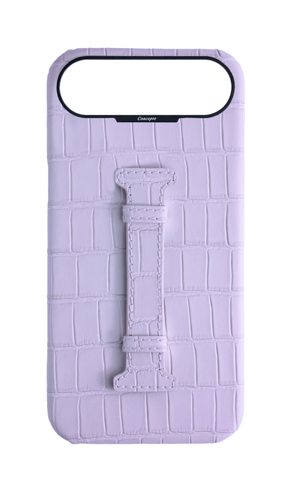 Matte Lilac Embossed Crocodile Case