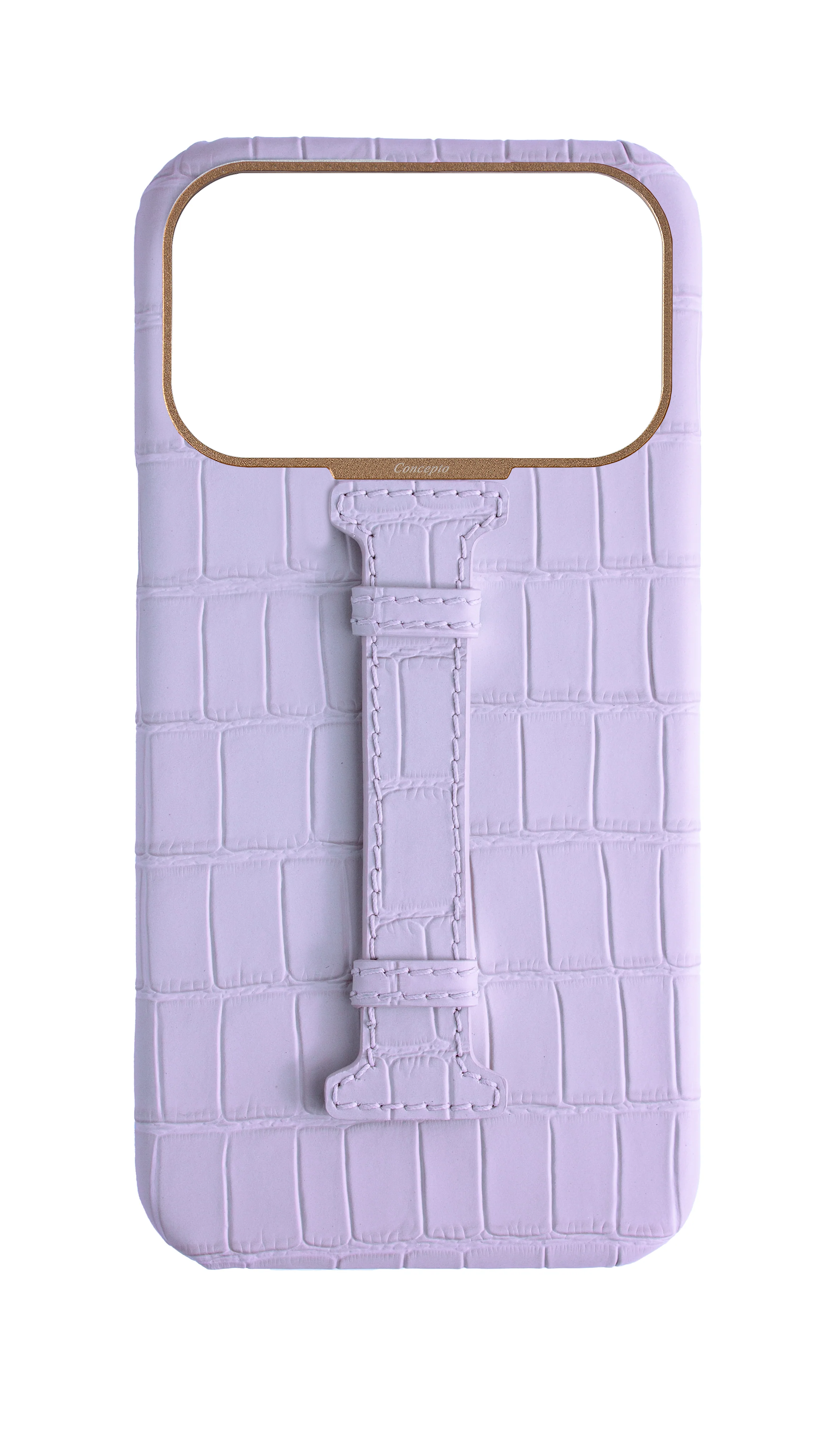Matte Lilac Embossed Crocodile Case