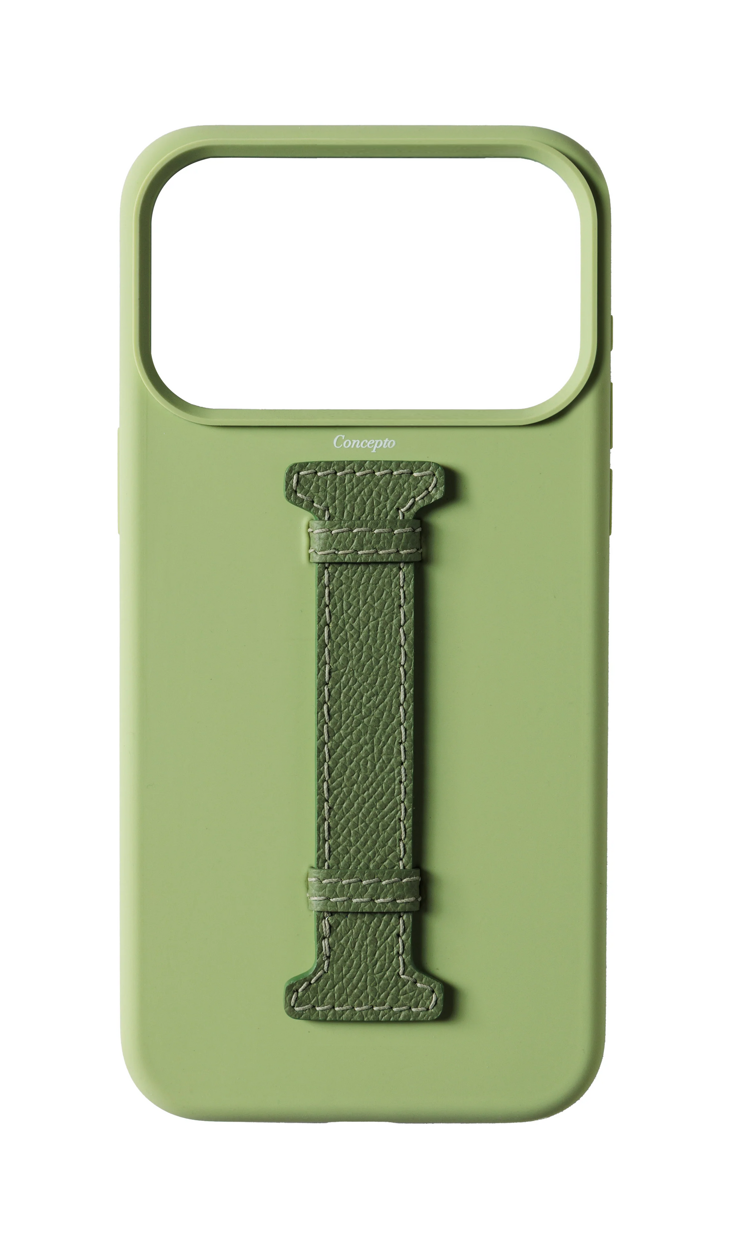 Avocado Silicon Middle Strap Case