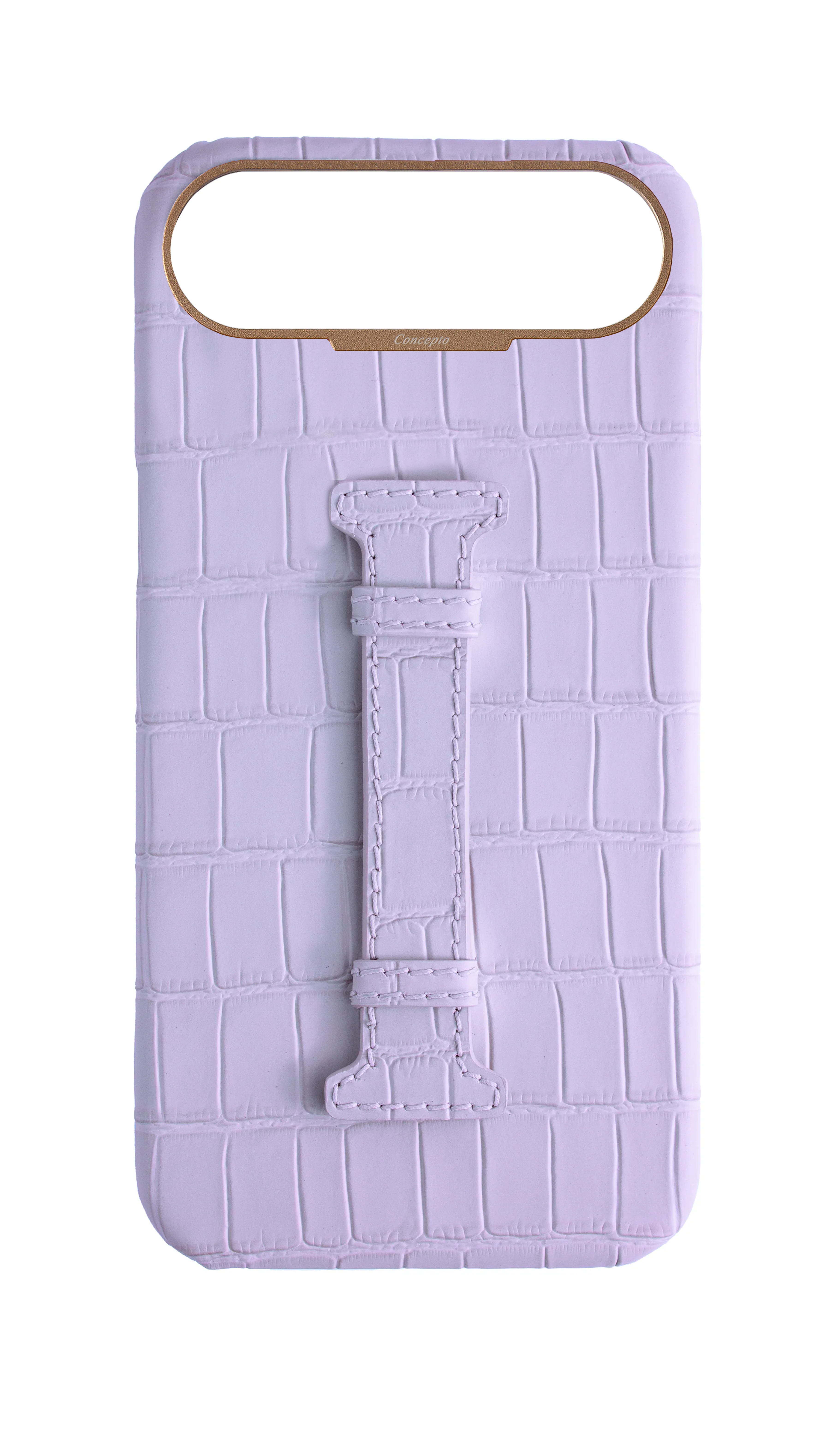 Matte Lilac Embossed Crocodile Case