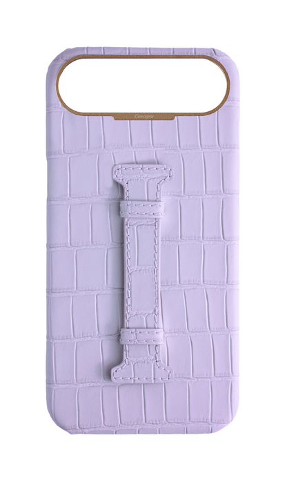 Matte Lilac Embossed Crocodile Case