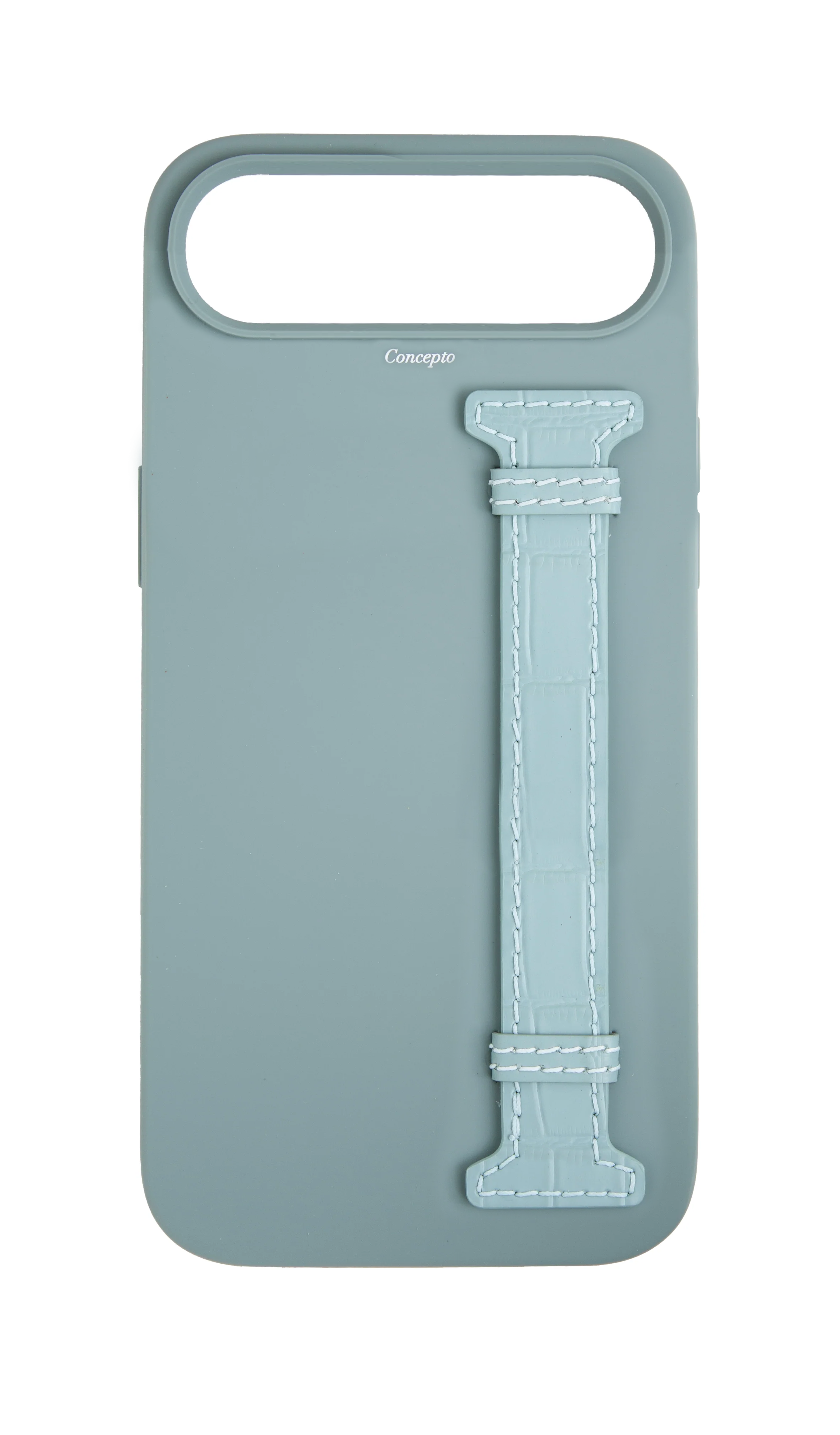 Light Blue Silicon Side Strap Case