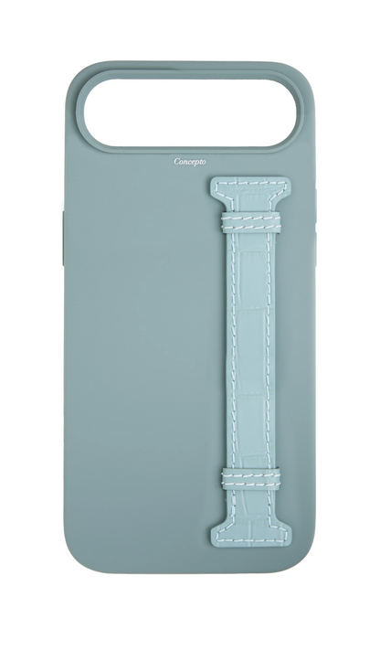 Light Blue Silicon Side Strap Case