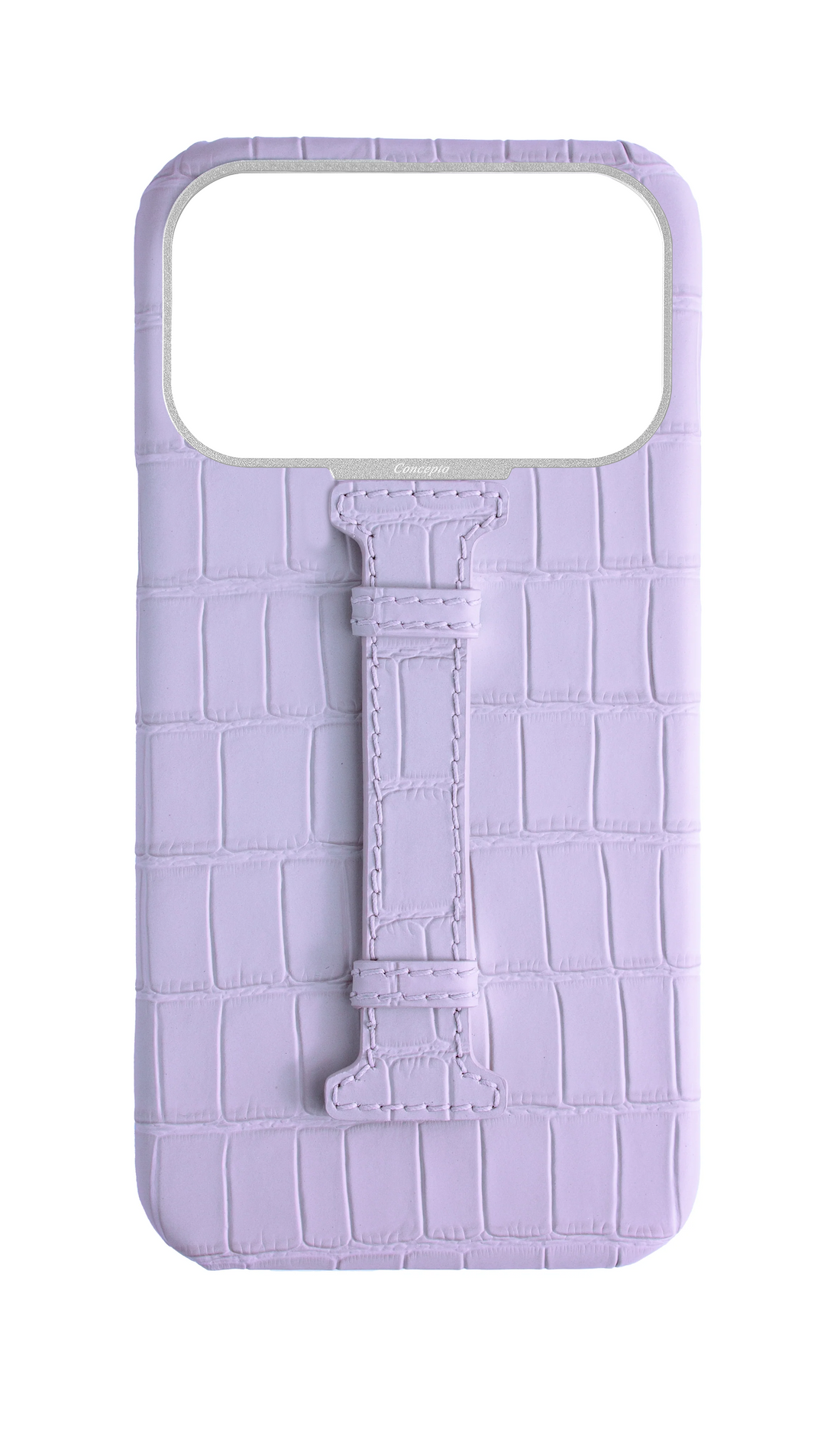 Matte Lilac Embossed Crocodile Case