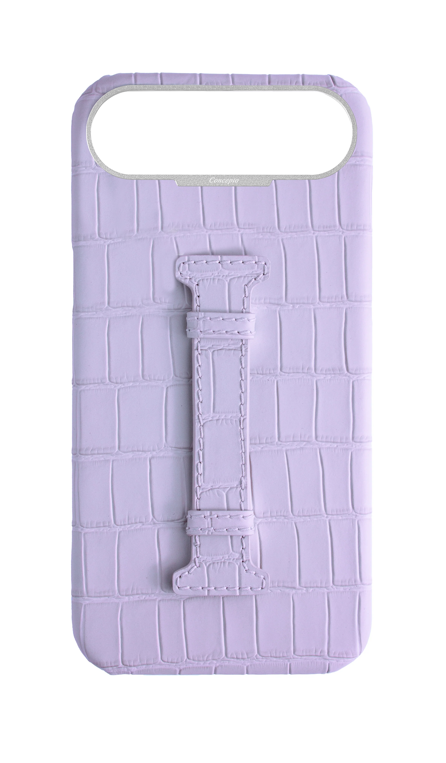 Matte Lilac Embossed Crocodile Case